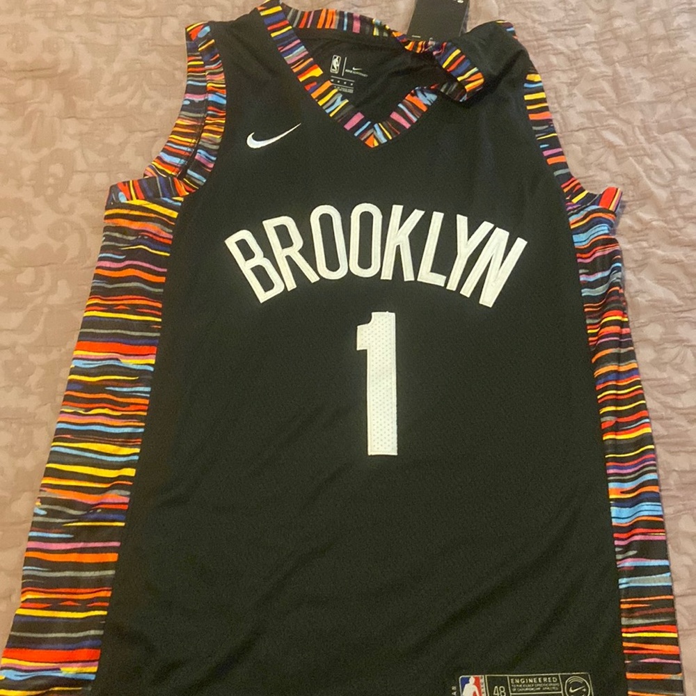 Biggie Brooklyn Nets Deangelo Russell Jersey
